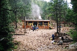 The main cabin at Cypher's Mine